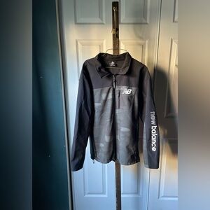 New Balance black and grey windbreaker jacket Men’s Large 
# New Balance
